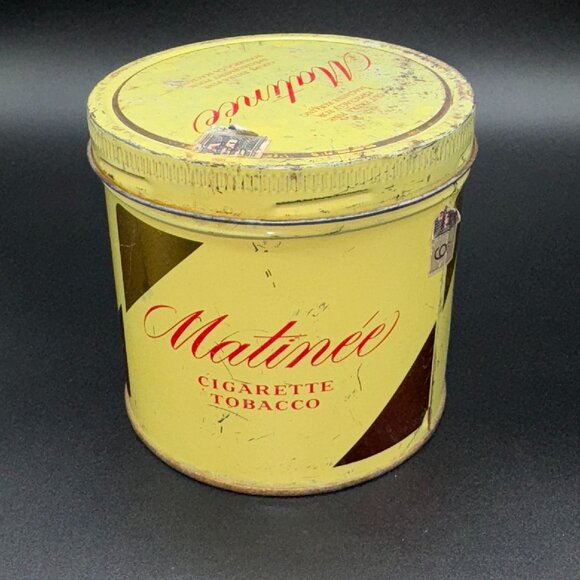 Vintage Matinée Cigarette Tobacco Tin Can Collectible - Picture 1 of 5